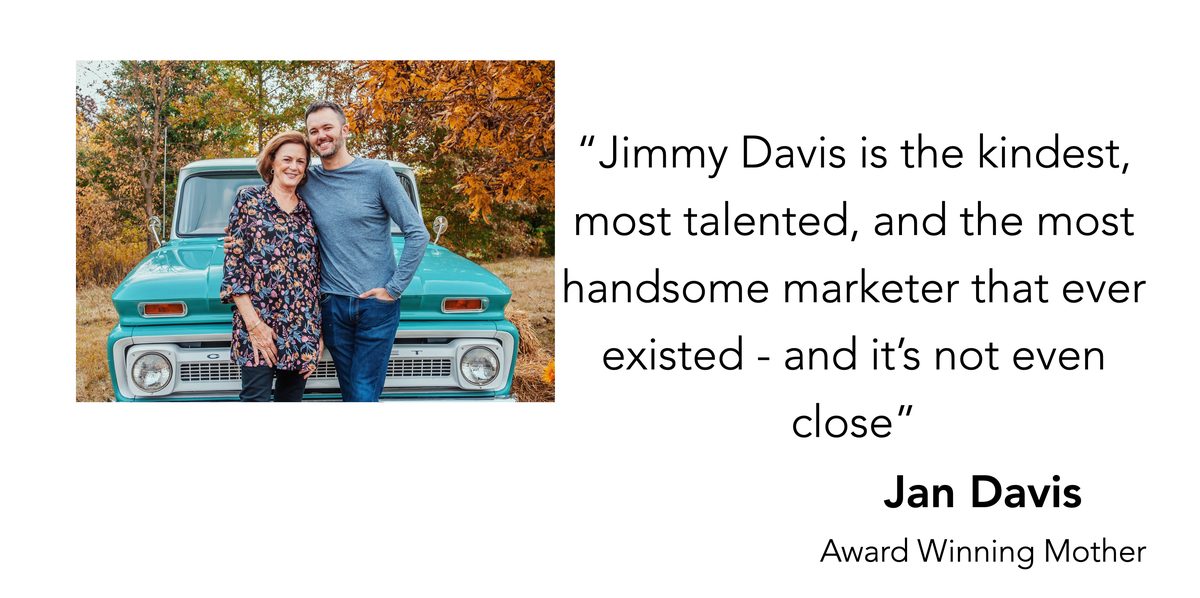 Jimmy Davis with his mother Jan Davis